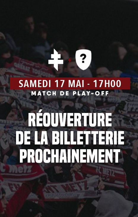 Réouverture de la billetterie prochainement