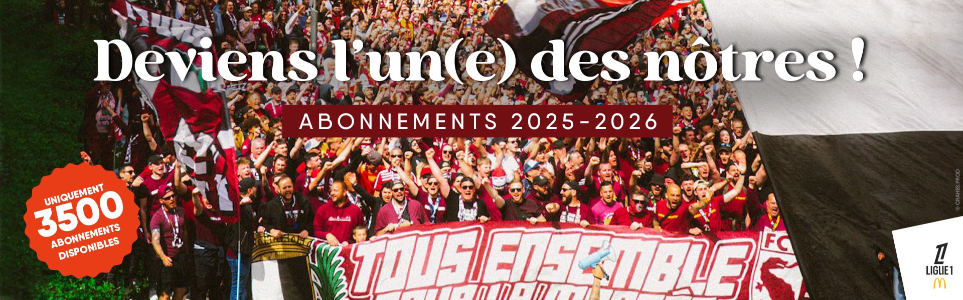 Campagne d'abonnement 25-26 -Uniquement 3 500 abonnements disponibles