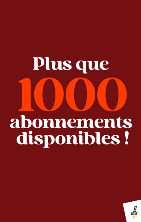 1 000 places restantes