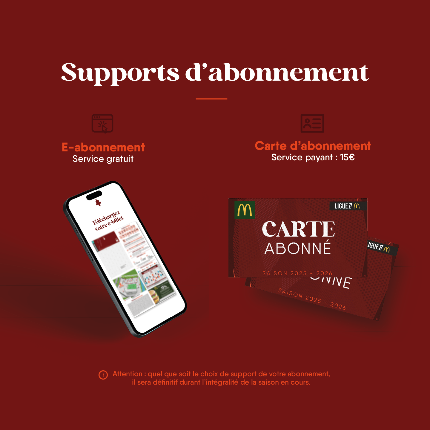 Supports d'abonnement