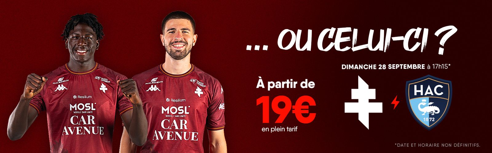 Offre de rentrée - Le Havre AC