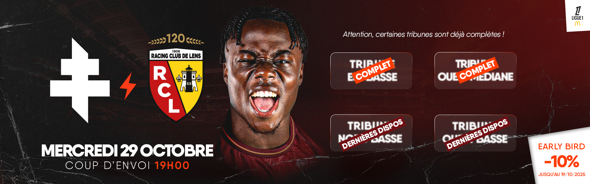 FC Metz - RC Lens - Early Bird : -10%