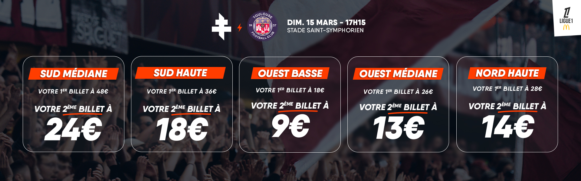 FC Metz - Toulouse FC - Offre Spéciale : -50%