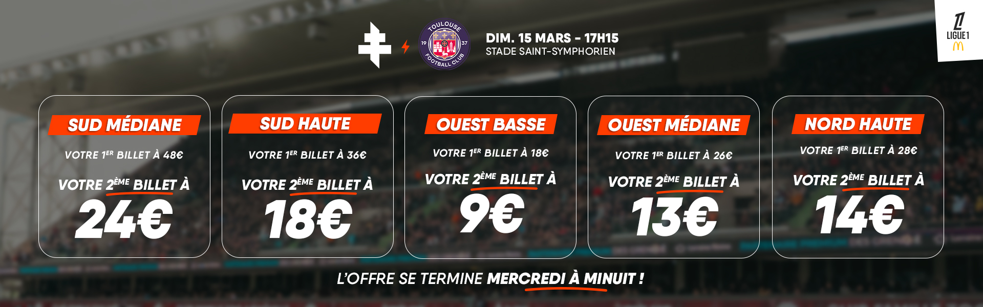 FC Metz - Toulouse FC - Offre Spéciale : -50%