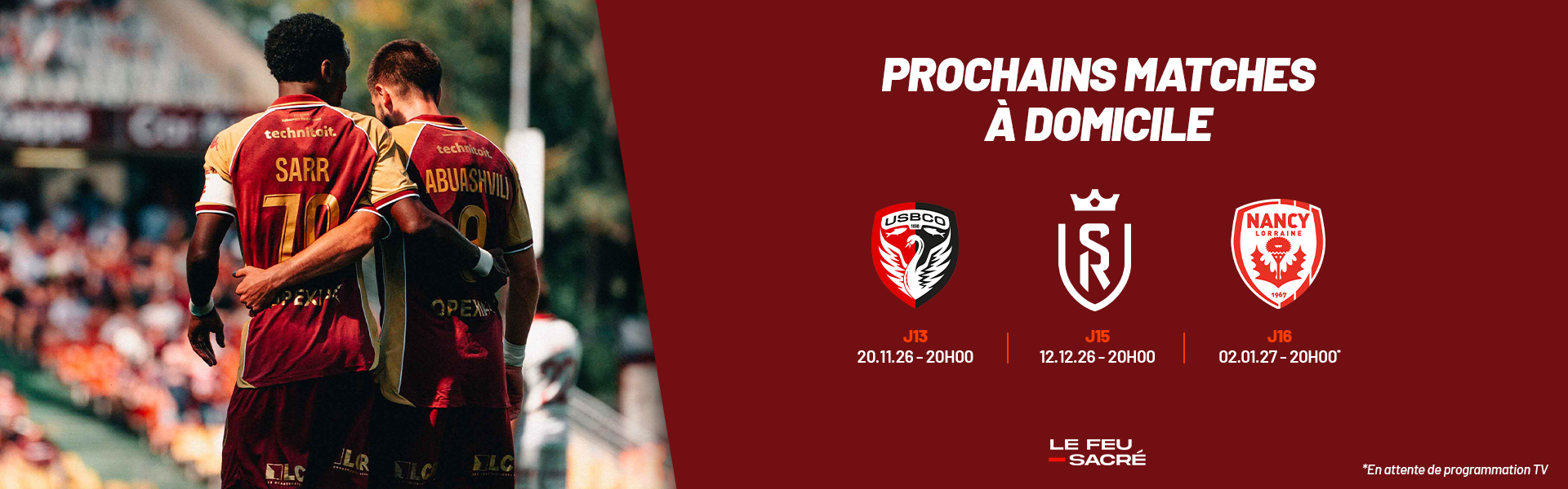 Prochains matches