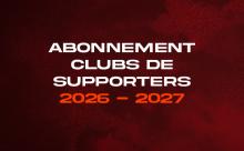 Abonnement 2026-2027 - Clubs de Supporters Non Ultras