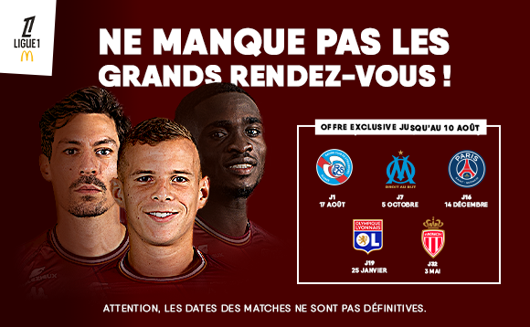 Les Grands Rendez-vous - Pack 5 matches